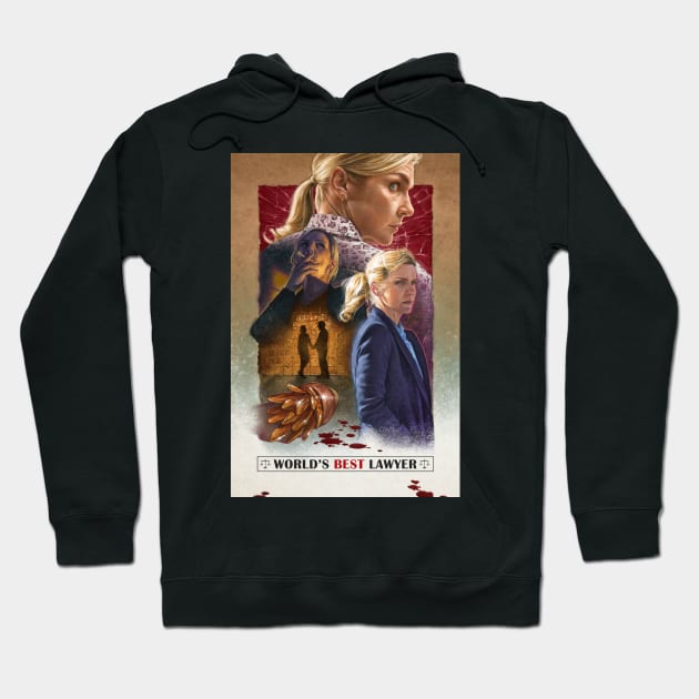 Kim Wexler Tribute Poster Hoodie by wolfgangleblanc